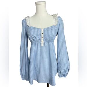 Free People Made In Tuscan Unique Long Sleeve Top